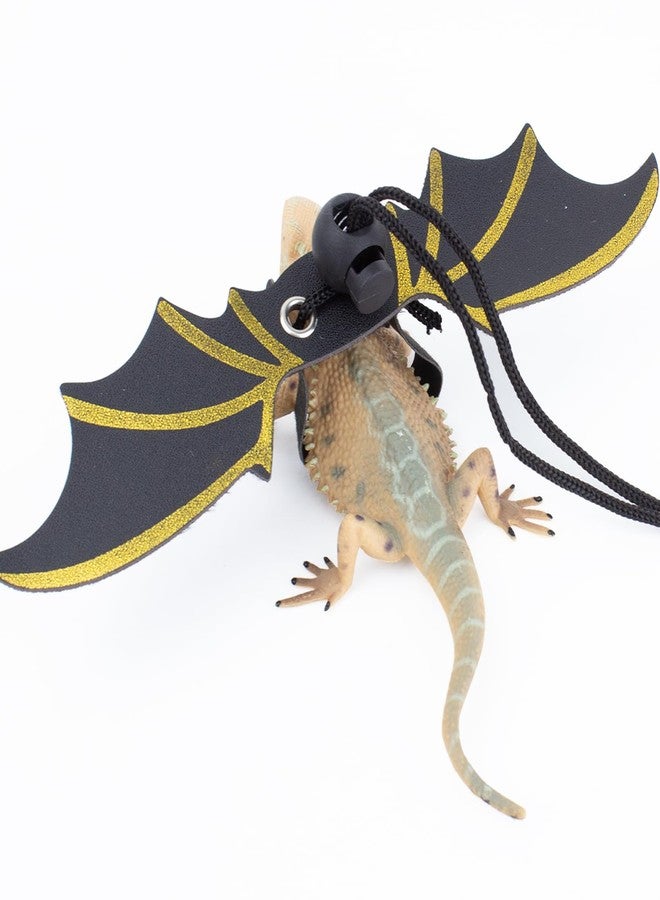 OOXYG Retractable Bearded Dragon Leash with Dinosaur Wings, Comfortable Leather Harness, 3 Sizes Adjustable Escape-Proof Design - Image 4